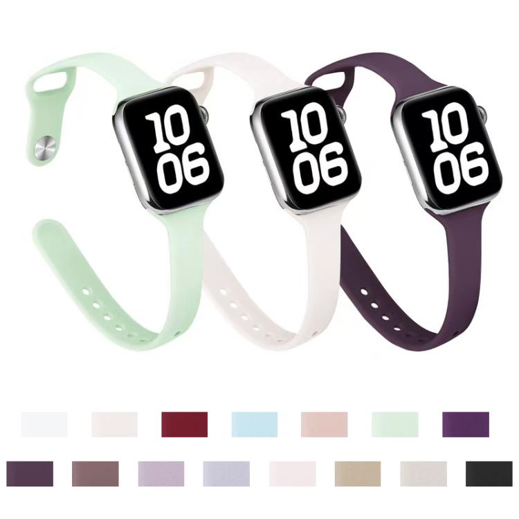 xDfind 小さいウエストリバースバックル シリコンウォッチバンド、Apple Watch 38 / 40 / 41 / S11 42mm用