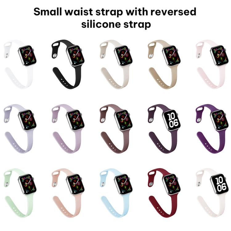 xDfind 小さいウエストリバースバックル シリコンウォッチバンド、Apple Watch 38 / 40 / 41 / S11 42mm用