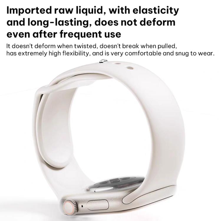 xDfind 小さいウエストリバースバックル シリコンウォッチバンド、Apple Watch 38 / 40 / 41 / S11 42mm用