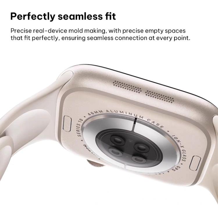 xDfind 小さいウエストリバースバックル シリコンウォッチバンド、Apple Watch 38 / 40 / 41 / S11 42mm用