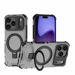 Grating Holder Shockproof Phone Case, For iPhone 17 Pro Max, For iPhone 17 Pro, For iPhone 17, For iPhone Air