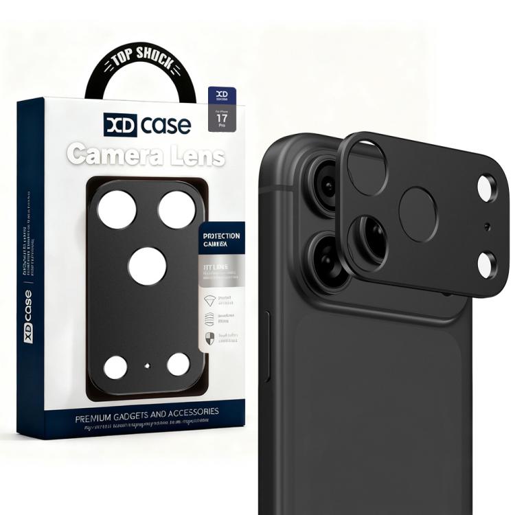 XDcase メタルフラット＆ホロー カメラレンズプロテクター、iPhone 17 Pro Max 用、iPhone 17 Pro 用