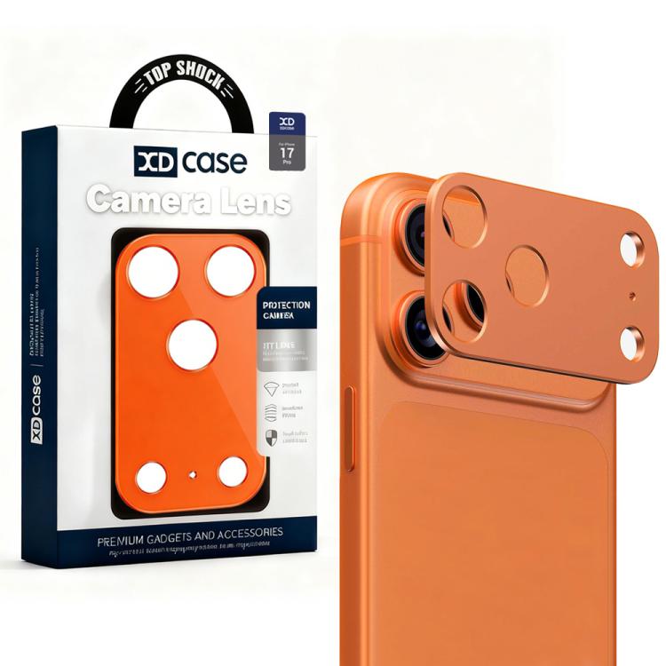 XDcase メタルフラット＆ホロー カメラレンズプロテクター、iPhone 17 Pro Max 用、iPhone 17 Pro 用