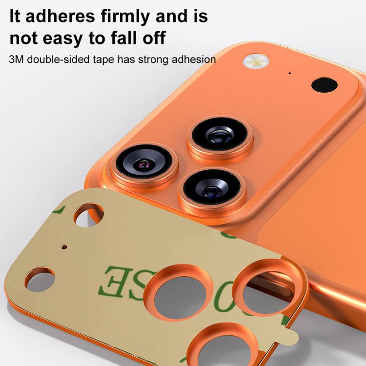 XDcase メタルフラット＆ホロー カメラレンズプロテクター、iPhone 17 Pro Max 用、iPhone 17 Pro 用