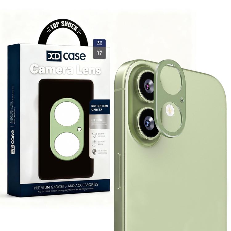 XDcase メタルフラット＆ホロー カメラレンズプロテクター、iPhone 17 用