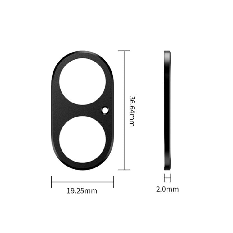 XDcase メタルフラット＆ホロー カメラレンズプロテクター、iPhone 17 用