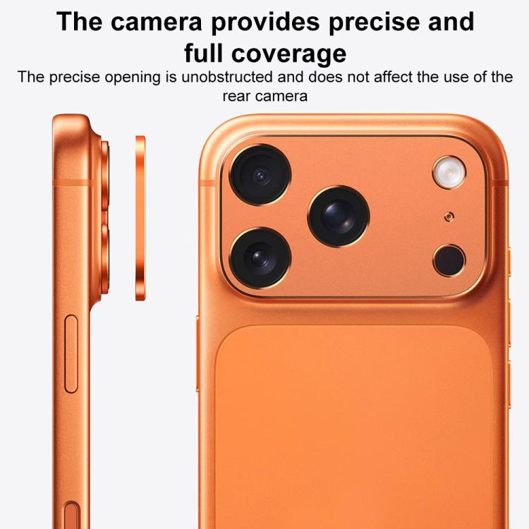XDcase メタルフラット＆ホロー カメラレンズプロテクター、iPhone 17 用