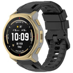 xDfind Solid Color Black Buckle Silicone Watch Band, For Amazfit T-Rex 3 Pro 44mm
