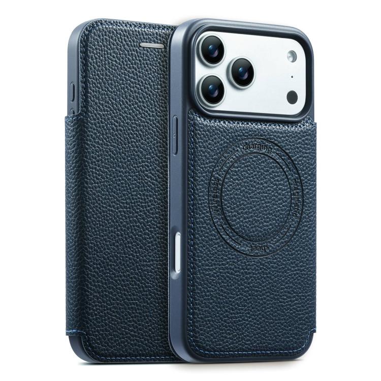 ESEBLE 超薄型カードスロット付き磁気ヴィーガンレザースマホケース、iPhone 17 Pro Max用、iPhone 17 Pro用、iPhone 17用、iPhone Air用