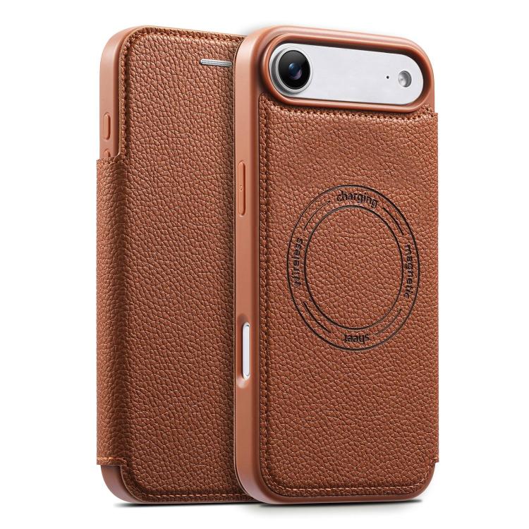 ESEBLE 超薄型カードスロット付き磁気ヴィーガンレザースマホケース、iPhone 17 Pro Max用、iPhone 17 Pro用、iPhone 17用、iPhone Air用