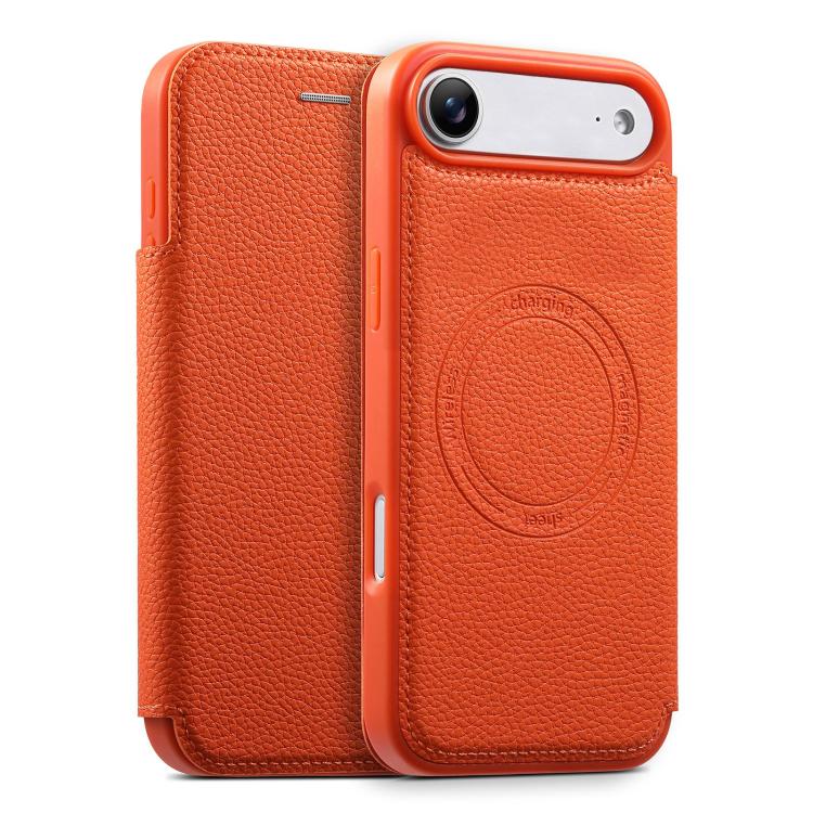ESEBLE 超薄型カードスロット付き磁気ヴィーガンレザースマホケース、iPhone 17 Pro Max用、iPhone 17 Pro用、iPhone 17用、iPhone Air用