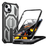 隠し金属ホルダーマグネティック衝撃吸収スマホケース、iPhone 15 Pro Max用、iPhone 15 Pro用、iPhone 15 Plus / 14 Plus用、iPhone 15用、iPhone 14 / 13用、iPhone 14 Pro用、iPhone 14 Pro Max用、iPhone 13 Pro Max用