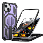 隠し金属ホルダーマグネティック衝撃吸収スマホケース、iPhone 15 Pro Max用、iPhone 15 Pro用、iPhone 15 Plus / 14 Plus用、iPhone 15用、iPhone 14 / 13用、iPhone 14 Pro用、iPhone 14 Pro Max用、iPhone 13 Pro Max用