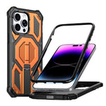 隠し金属ホルダーマグネット衝撃吸収スマホケース、iPhone 13 Pro用