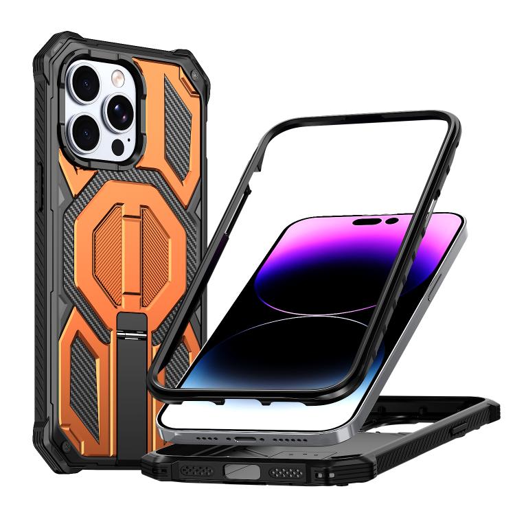 隠し金属ホルダーマグネット衝撃吸収スマホケース、iPhone 13 Pro用