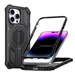 隠し金属ホルダーマグネット衝撃吸収スマホケース、iPhone 13 Pro用