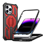 隠し金属ホルダーマグネット衝撃吸収スマホケース、iPhone 13 Pro用