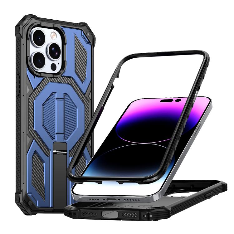 隠し金属ホルダーマグネット衝撃吸収スマホケース、iPhone 13 Pro用
