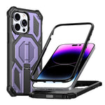 隠し金属ホルダーマグネット衝撃吸収スマホケース、iPhone 13 Pro用