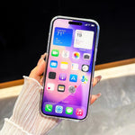 フラッシュラインストーン両面IMDラブハートiPhoneケース、iPhone 16 Pro Max用、iPhone 16 Pro用、iPhone 16 Plus用、iPhone 16用、iPhone 15 Pro Max用