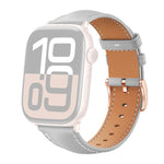 xDfind ローズゴールドバックル ブラックシャーク細粒ヴィーガンレザーウォッチバンド、Apple Watch 42 / 44 / 45 / 46 / 49mm用、Apple Watch 38 / 40 / 41 / S11 42mm用