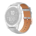 xDfind Rose Gold Buckle Black Shark Fine Grain Vegan Leather Watch Band, For Garmin Fenix 8/7/6/5 22mm, For Garmin Fenix 8/7S/6S/5S 20mm, For Garmin Forerunner 45 / 45S / Swim 2, For Garmin Forerunner 220/735/735XT/230/235, For Garmin Forerunner 35/30/35j
