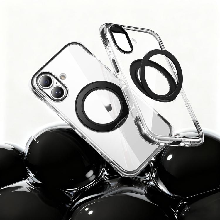 真空エアバッグTPU＋アクリル360度回転ブラケット磁気衝撃吸収スマホケース、iPhone 17 Pro Max用、iPhone 17 Pro用、iPhone 17用