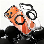 真空エアバッグTPU＋アクリル360度回転ブラケット磁気衝撃吸収スマホケース、iPhone 17 Pro Max用、iPhone 17 Pro用、iPhone 17用