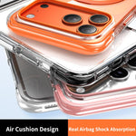 真空エアバッグTPU＋アクリル360度回転ブラケット磁気衝撃吸収スマホケース、iPhone 17 Pro Max用、iPhone 17 Pro用、iPhone 17用