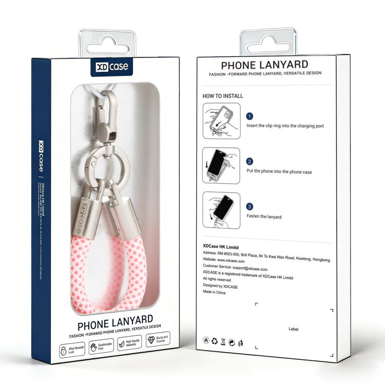 XDcase 金属バックル＆ガスケット付き紛失防止スマホリストストラップ、長さ：10.6cm