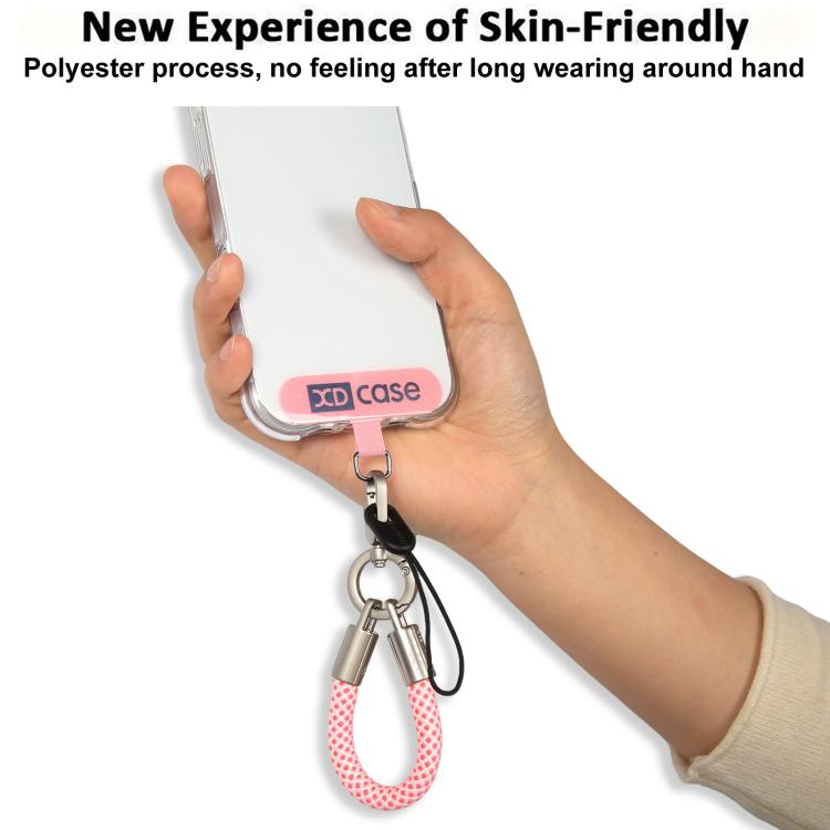 XDcase 金属バックル＆ガスケット付き紛失防止スマホリストストラップ、長さ：10.6cm
