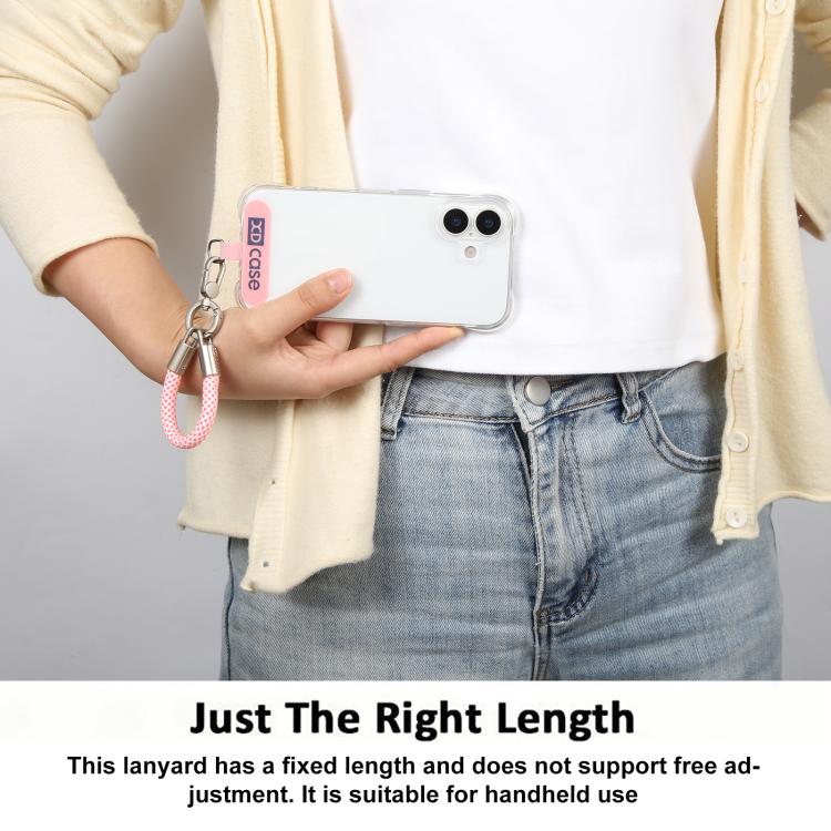 XDcase 金属バックル＆ガスケット付き紛失防止スマホリストストラップ、長さ：10.6cm