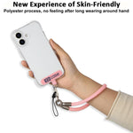 XDcase 金属バックル＆ガスケット付き紛失防止スマホリストストラップ、長さ：18.9cm