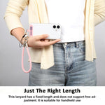 XDcase 金属バックル＆ガスケット付き紛失防止スマホリストストラップ、長さ：18.9cm