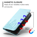 Tulips Butterfly Pattern Magnetic Vegan Leather Phone Case, For iPhone 14 Pro Max, For iPhone SE 2022 / SE 2020 / 7 / 8, For iPhone 13 Pro Max, For iPhone 13 Pro