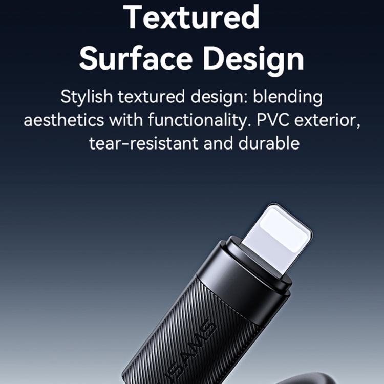 USAMS SJ778 U94 USB to 8pin 2.4A 急速充電データケーブル、USB to 8pin
