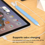 XDcase ジェリー着脱式キャップ シリコンスタイラスペンスリーブ、Apple Pencil USB-C / 3用