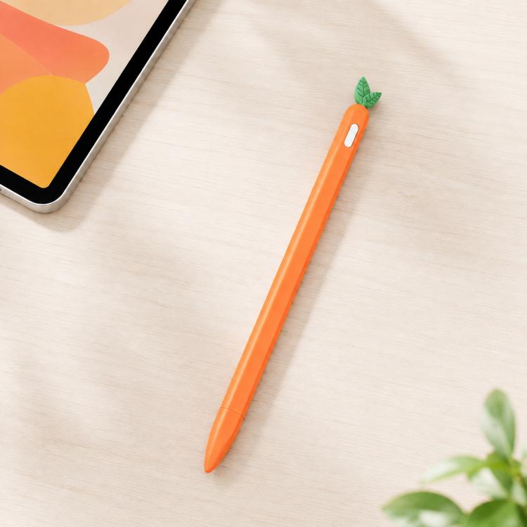 XDcase フルーツ＆ベジタブル滑り止めシリコンスタイラスペンスリーブ、Apple Pencil Pro / 2用