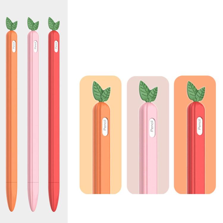 XDcase フルーツ＆ベジタブル滑り止めシリコンスタイラスペンスリーブ、Apple Pencil Pro / 2用