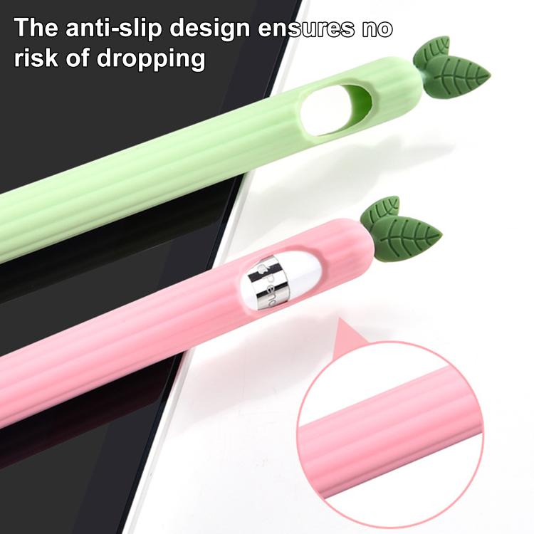 XDcase フルーツ＆ベジタブル滑り止めシリコンスタイラスペンスリーブ、Apple Pencil Pro / 2用