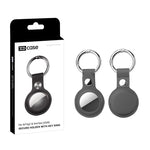 XDcase Vegan Leather Protective Case with Metal Ring, 1PC (Blue), 1PC (Brown), 1PC (Grey), 1PC (Black), 1PC (Red)
