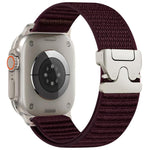 xDfind パラシュートバックル山柄ナイロンウォッチバンド、Apple Watch 42 / 44 / 45 / 46 / 49mm用、Apple Watch 38 / 40 / 41 / S10 42mm用
