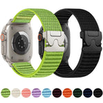 xDfind パラシュートバックル山柄ナイロンウォッチバンド、Apple Watch 42 / 44 / 45 / 46 / 49mm用、Apple Watch 38 / 40 / 41 / S10 42mm用