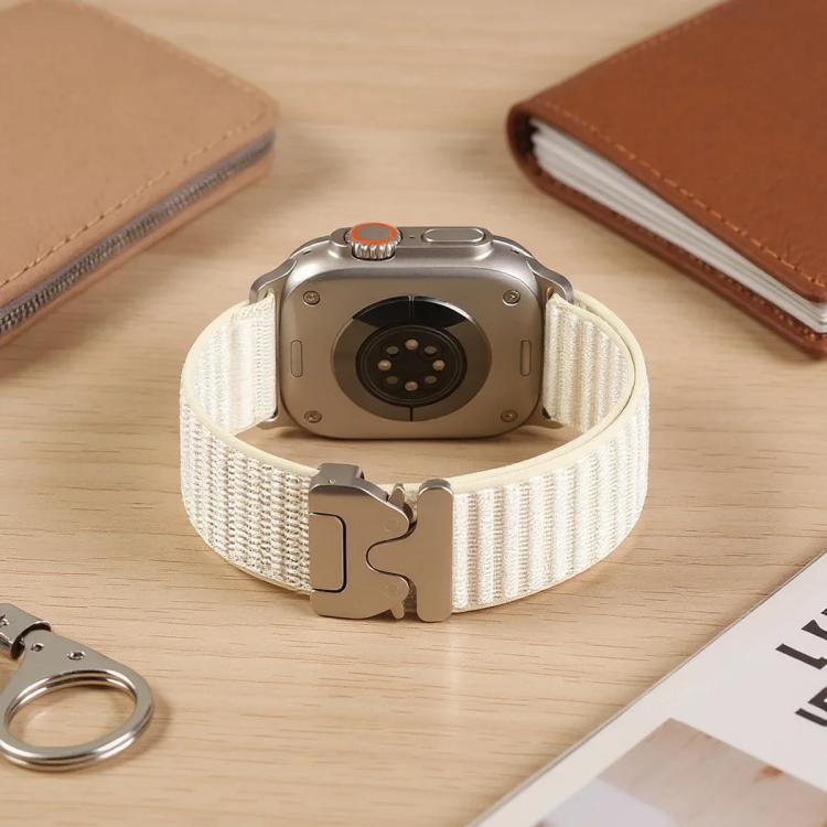xDfind パラシュートバックル山柄ナイロンウォッチバンド、Apple Watch 42 / 44 / 45 / 46 / 49mm用、Apple Watch 38 / 40 / 41 / S10 42mm用
