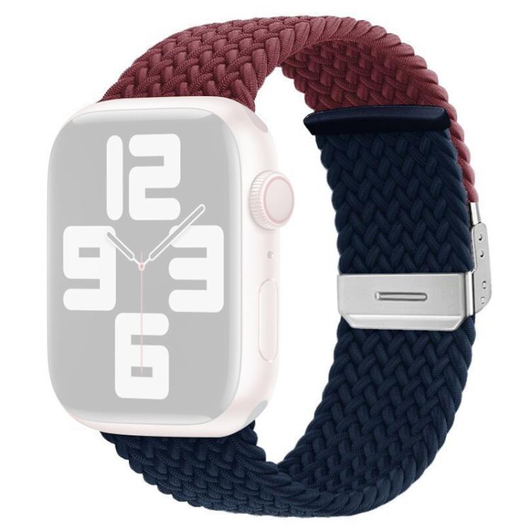 xDfind バックル留めステッチ編みナイロンウォッチバンド、Apple Watch 42 / 44 / 45 / 46 / 49mm用、Apple Watch 38 / 40 / 41 / S10 42mm用