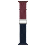 xDfind バックル留めステッチ編みナイロンウォッチバンド、Apple Watch 42 / 44 / 45 / 46 / 49mm用、Apple Watch 38 / 40 / 41 / S10 42mm用