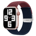 xDfind バックル留めステッチ編みナイロンウォッチバンド、Apple Watch 42 / 44 / 45 / 46 / 49mm用、Apple Watch 38 / 40 / 41 / S10 42mm用