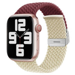 xDfind バックル留めステッチ編みナイロンウォッチバンド、Apple Watch 42 / 44 / 45 / 46 / 49mm用、Apple Watch 38 / 40 / 41 / S10 42mm用