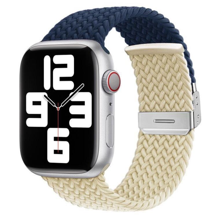 xDfind バックル留めステッチ編みナイロンウォッチバンド、Apple Watch 42 / 44 / 45 / 46 / 49mm用、Apple Watch 38 / 40 / 41 / S10 42mm用