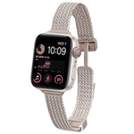 xDfind 小麦の穂 磁気バックル ステンレススチール製ウォッチバンド、Apple Watch 42 / 44 / 45 / 46 / 49mm用、Apple Watch 38 / 40 / 41 / S10 42mm用